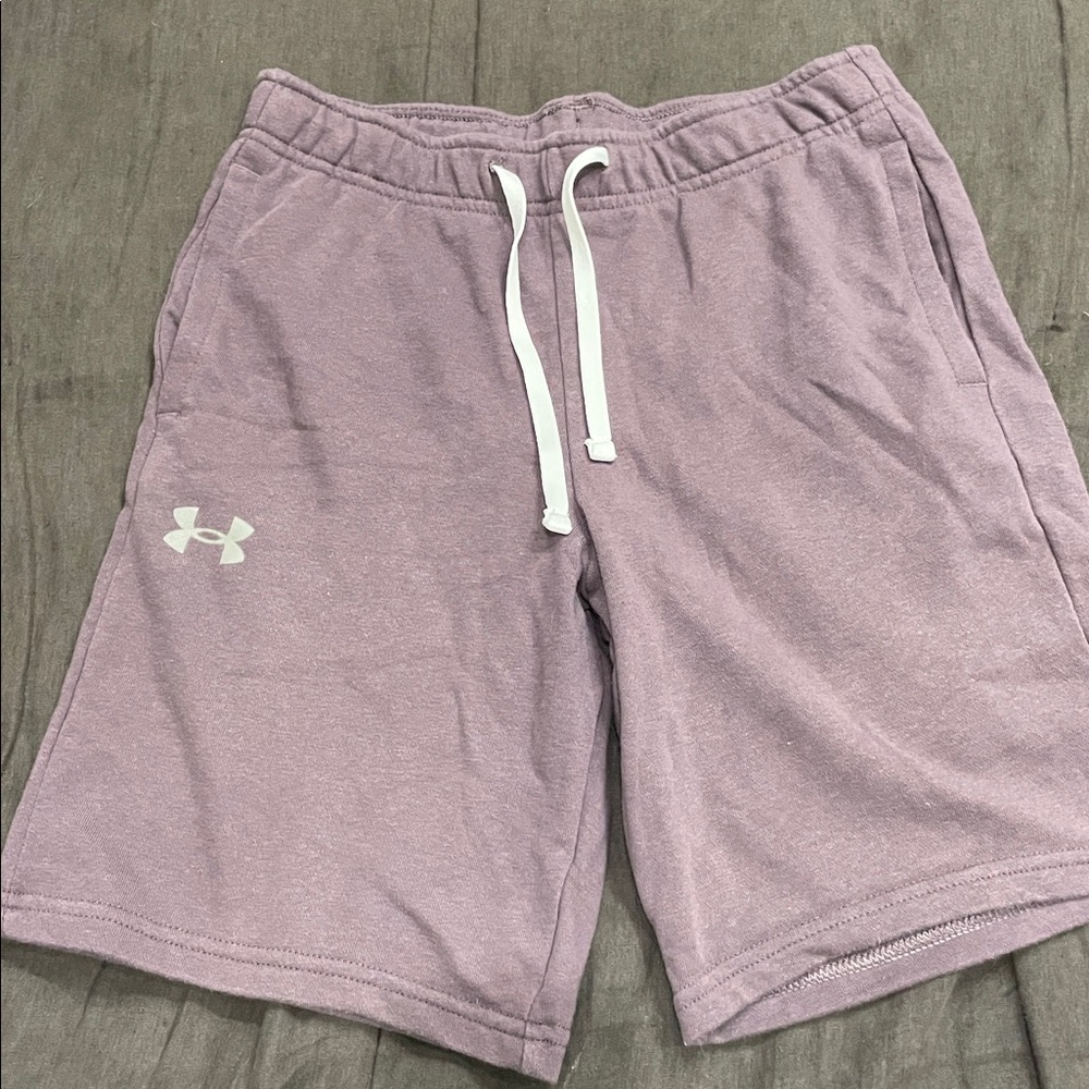 Under Armour Light Purple Shorts with White Accents